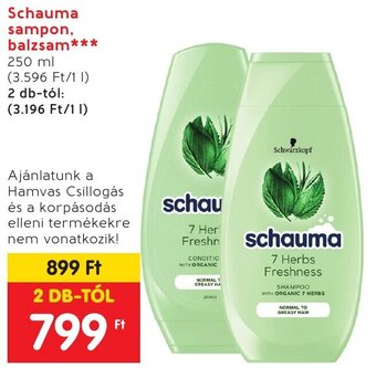 Spar Schauma sampon, balzsam 250 ml ajánlat