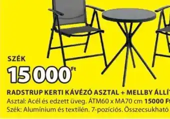 JYSK RADSTRUP KERTIKÁVÉZÓ ASZTAL 1 db ajánlat