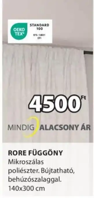 JYSK RORE FÜGGÖNY 1 db ajánlat