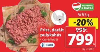 Lidl Friss, darált pulykahús 500 g ajánlat