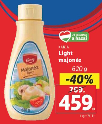 Lidl KANIA Light majonéz 620 g ajánlat