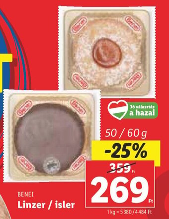 BENEI Linzer / isler 50 / 60 g
