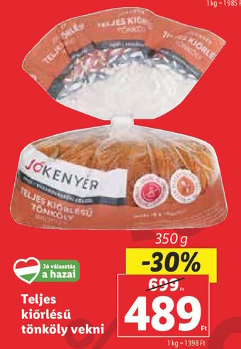 Lidl Teljes kiőrlésű tönköly vekni 350 g ajánlat