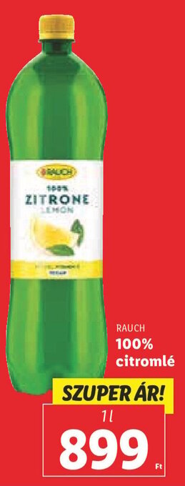 Lidl RAUCH 100% citromlé 1 l ajánlat