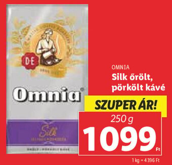 Lidl OMNIA Silk őrölt, pörkölt kávé 250 g ajánlat