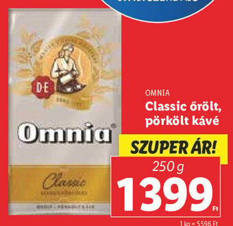 Lidl OMNIA Classic őrölt, pörkölt kávé 250 g ajánlat