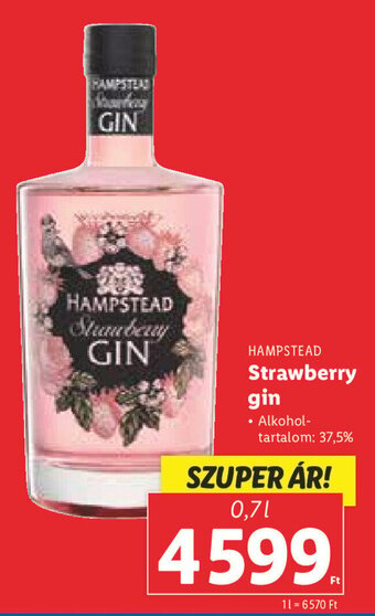 Lidl HAMPSTEAD Strawberry GIN 0,7 l ajánlat
