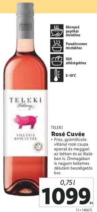 Lidl TELEKI Rosé Cuvée 0,75 l ajánlat