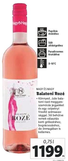NAGY ÉS NAGY Balatoni Rozé 0,75 l