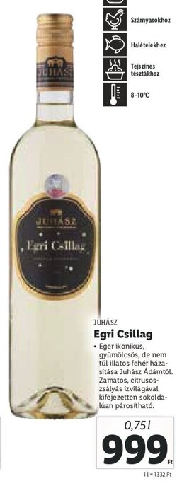 JUHÁSZ Egri Csillag 0,75 l