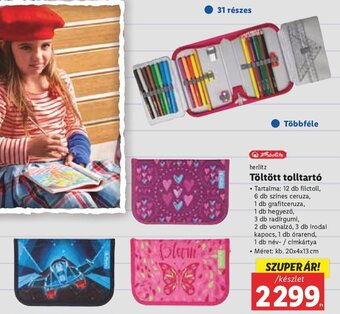 Herlitz Töltött tolltartó 1 készlet