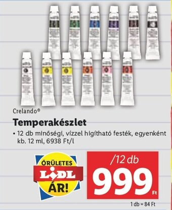 Crelando Temperakészlet 12 db