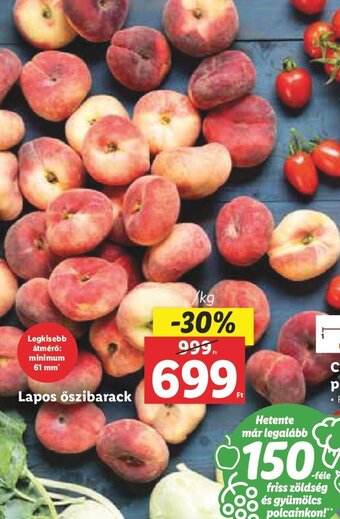 Lapos őszibarack 1 kg
