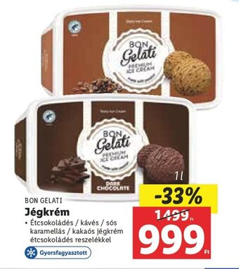 Lidl BON GELATI Jégkrém 1 l ajánlat