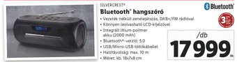 Lidl SILVERCREST Bluetooth hangszóró 1 db ajánlat