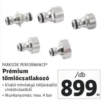 Lidl PARKSIDE PERFORMANCE Prémium tömlőcsatlakozó 1 db ajánlat