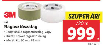 Lidl 3M Ragasztószalag 20 m ajánlat