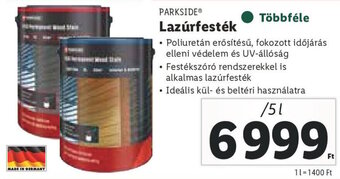 Lidl PARKSIDE Lazúrfesték 5 l ajánlat