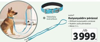Lidl zoofari Kutyanyakörv pórázzal 1 db ajánlat