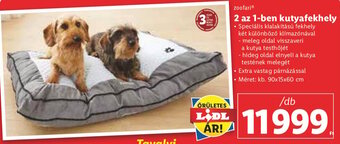 Lidl zoofari 2 az 1-ben kutyafekhely 1 db ajánlat
