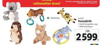 Lidl zoofari Kutyajáték 1 db ajánlat