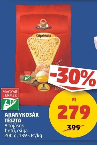 PENNY ARANYKOSÁR TÉSZTA 200 g ajánlat