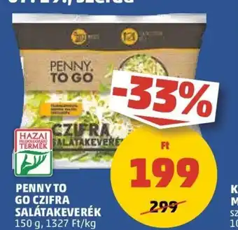 PENNY PENNY TO GO CZIFRA SALÁTAKEVERÉK 150 g ajánlat