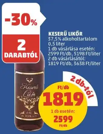 PENNY KESERŰ LIKŐR 0,5 l ajánlat