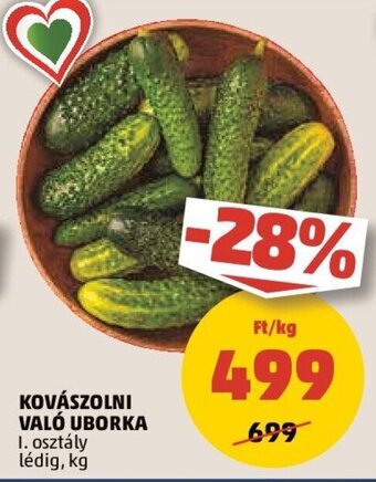 PENNY KOVÁSZOLNI VALÓ UBORKA 1 kg ajánlat