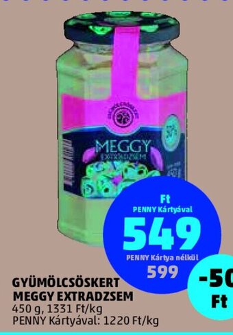 GYÜMÖLCSÖSKERT MEGGY EXTRADZSEM 450 g