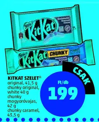 PENNY KITKAT SZELET 40 - 43,5 g ajánlat