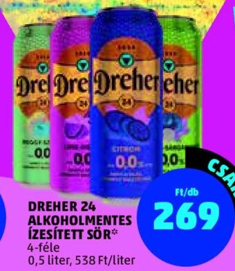PENNY DREHER 24 ALKOHOLMENTES ÍZESÍTETT SÖR 0,5 l ajánlat