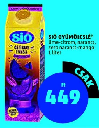 PENNY SIÓ GYÜMÖLCSLÉ 1 l ajánlat