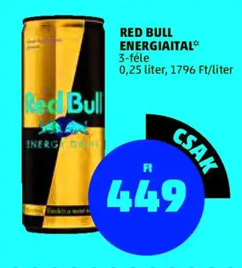PENNY RED BULL ENERGIAITAL 0,25 l ajánlat