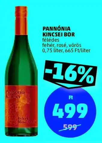PENNY PANNÓNIA KINCSEI BOR 0,75 l ajánlat