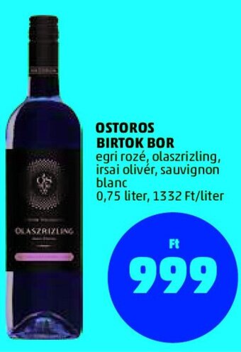 PENNY OSTOROS BIRTOK BOR 0,75 l ajánlat