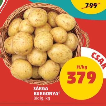 PENNY SÁRGA BURGONYA 1 kg ajánlat