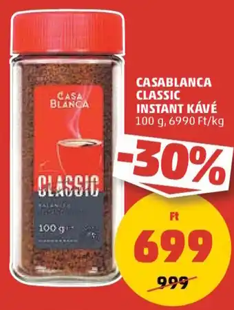 PENNY CASABLANCA CLASSIC INSTANT KÁVÉ 100 g ajánlat