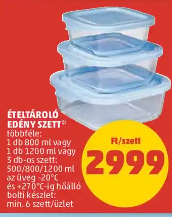 PENNY ÉTELTÁROLÓ EDÉNY SZETT ajánlat