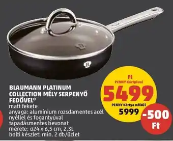 PENNY BLAUMANN PLATINUM COLLECTION MÉLY SERPENYŐ FEDŐVEL 1 db ajánlat