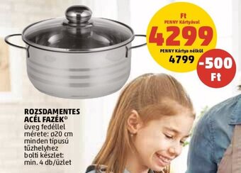 PENNY ROZSDAMENTES ACÉL FAZÉK 1 db ajánlat