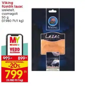 Spar Viking füstölt lazac, 50g ajánlat