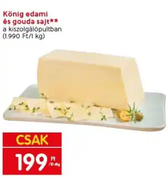 König edami és gouda sajt, 10dkg