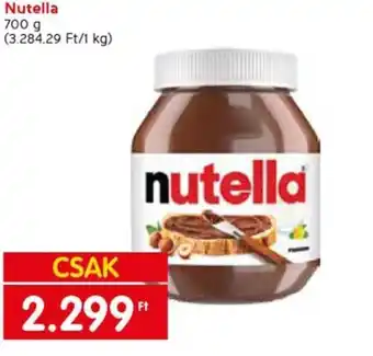 Spar Nutella, 700g ajánlat