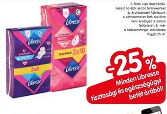 Spar Minden Libresse tisztasági és egészségügyi betét árából! ajánlat