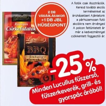 Spar Minden Lucullus fűszersó, fűszerkeverék, grill- és gyorspác árából! ajánlat