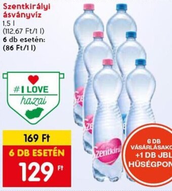 Spar Szentkirályi ásványvíz 1,5 l ajánlat
