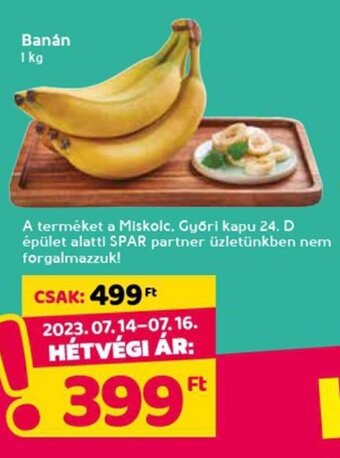 Spar Banán 1 kg ajánlat