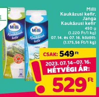 Spar Milli Kaukázusi kefir, Janga Kaukázusi kefir 450 g ajánlat