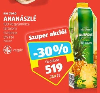 ALDI RIO D'ORO ANANÁSZLÉ 1 l ajánlat